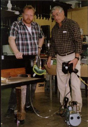 Ed avec un client