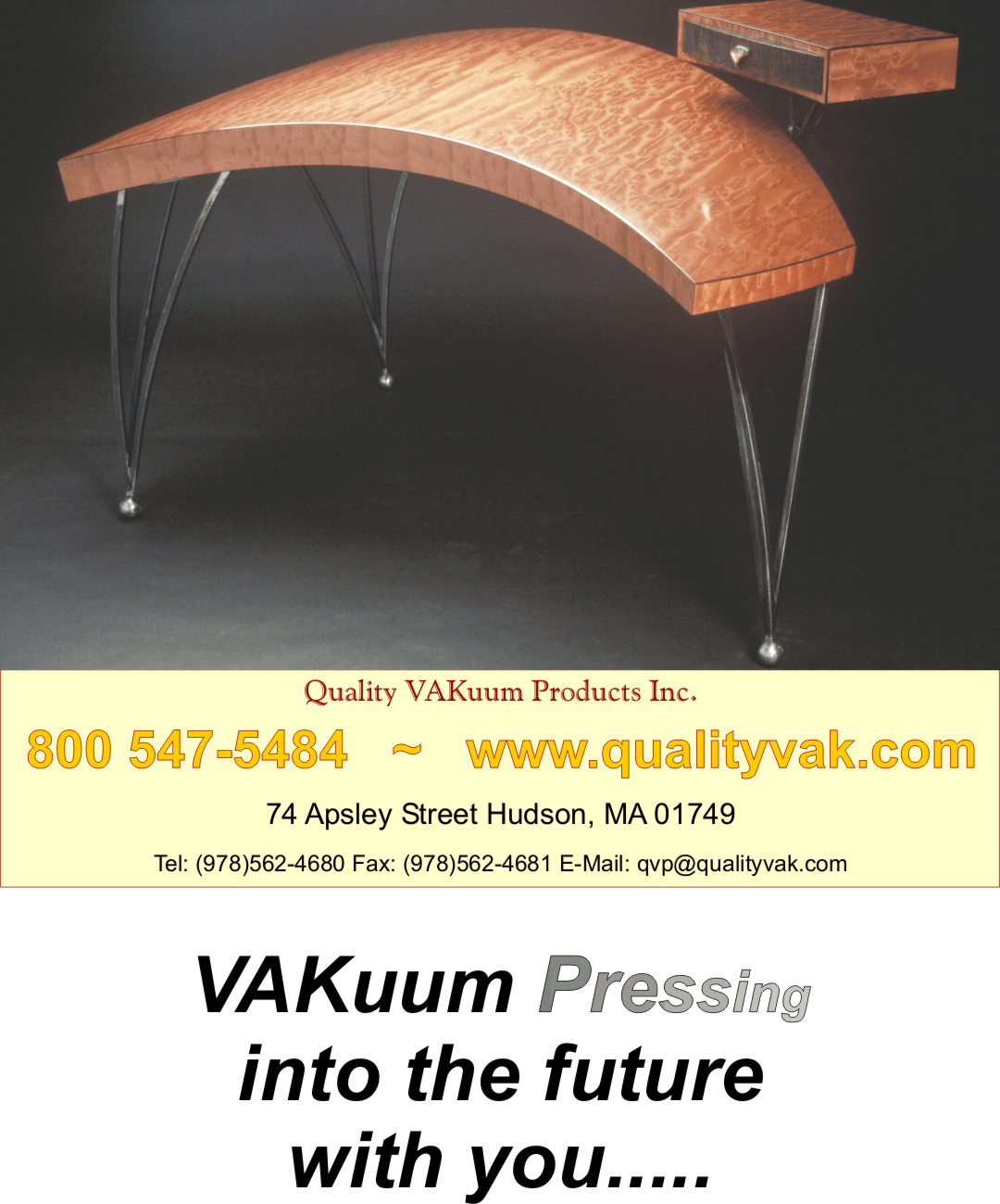 Quality VAKuum Products Brochure Page 1