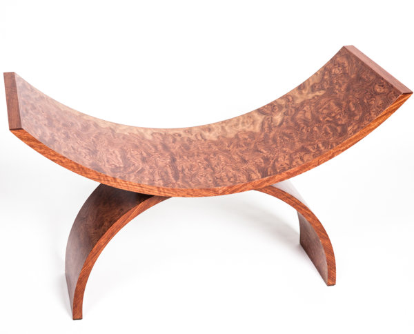 Custom curved chair from Rossi Woodwork
