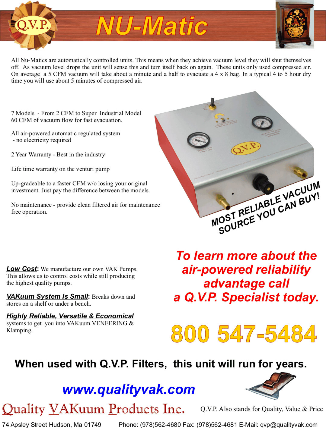 Quality VAKuum Products Brochure Page 4